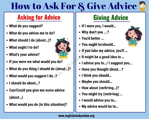 youaks|ask you for advice.